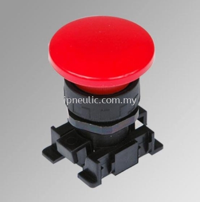 ACCESSORIES-- RED MUSHROOM-HEAD PUSH BUTTON &#248;40