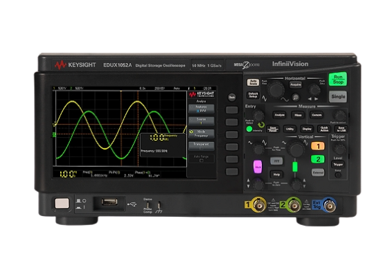 KEYSIGHT EDUX1052A Oscilloscope: 50MHz, 2 Analog channels