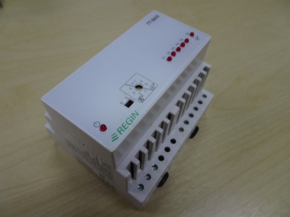 REGIN TT-S6/D (24V AC) STEP CONTROLLER WITH 6 STEPS, BINARY OR IN SEQUENCE