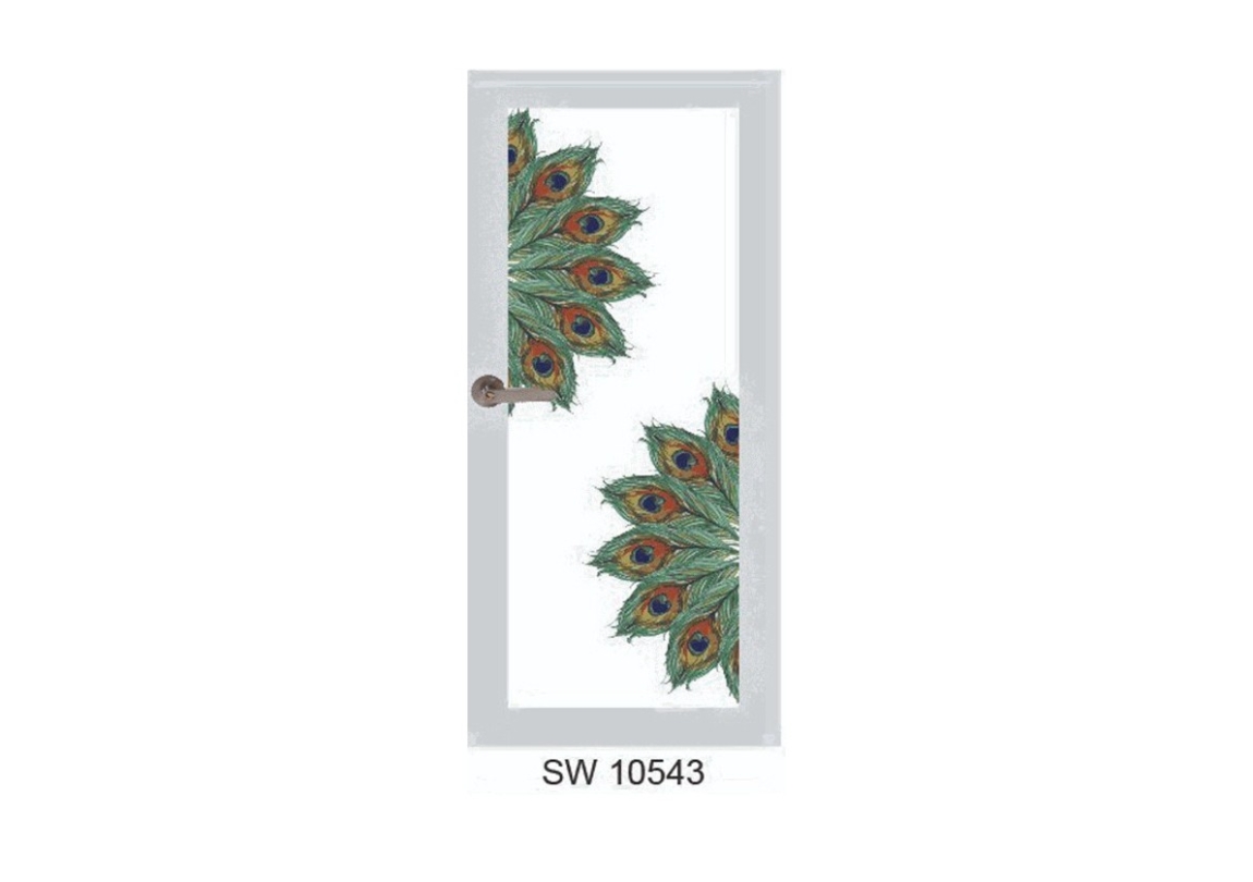 Aluminium Swing Door - SW 10543 Hindu Style Aluminium Swing Door Ready-Made Aluminium Doors Design Chart Choose Sample / Pattern Chart