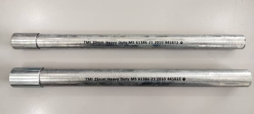 MS IEC 61386-21-2010 heavy duty galvanised steel conduit