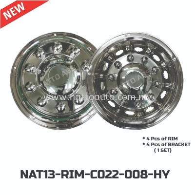 BUS RIM COVER HY-022-008 C-W NUT 22.5inch