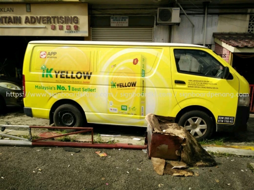 Ik Yellow van sticker at Kuala Lumpur