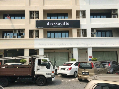 Dressaville 3D LED channel box up lettering signboard signage at kuchai lama Kuala Lumpur