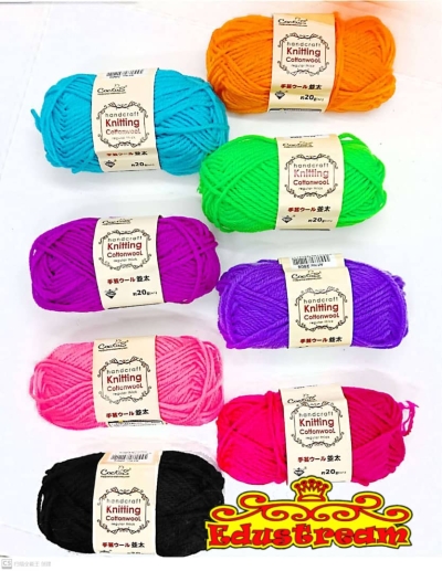 HANDCRAFT KNITTING COTTON WOOL