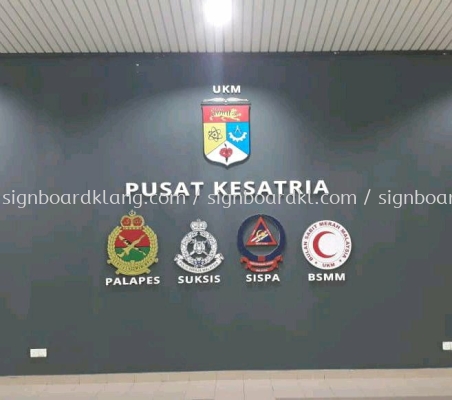 pusat kesatria polish logo 3D box up lettering signage signboard at Kuala Lumpur