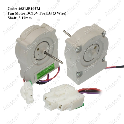 Code: 4681JB1027J Fan Motor DC13V LG