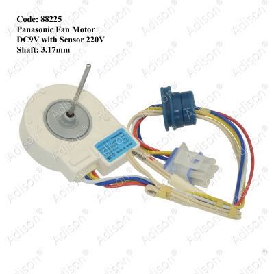 Code: 88225 Fan Motor DC9V for Panasonic Refrigerator with Sensor