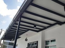 ALU COM PANEL31 Bumbung Panel Komposit Aluminium Belakang Rumah Bumbung & Awning Rujukan Reka Bentuk UbahSuai Malaysia