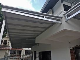 ALU COM PANEL12 Panel Komposit Aluminium Bumbung & Awning Rujukan Reka Bentuk UbahSuai Malaysia