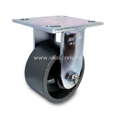 IMPAK KINGPINLESS RIGID CASTOR C/W SEMI STEEL WHEEL