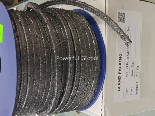 PURE Graphite Braided #2038 8mm Square Packing