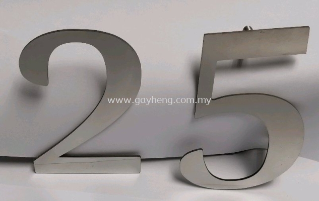 Stainless Steel House Number Plate ׸