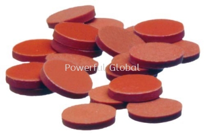 Silicone Rubber Round Disc Red