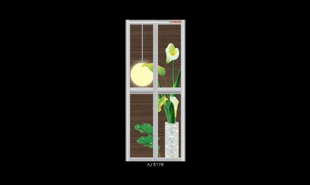 Alumminium Bi-Fold Door : AJ 3179 Bi-Fold(Double Folding Door) Ready-Made Aluminium Doors Design Chart Choose Sample / Pattern Chart