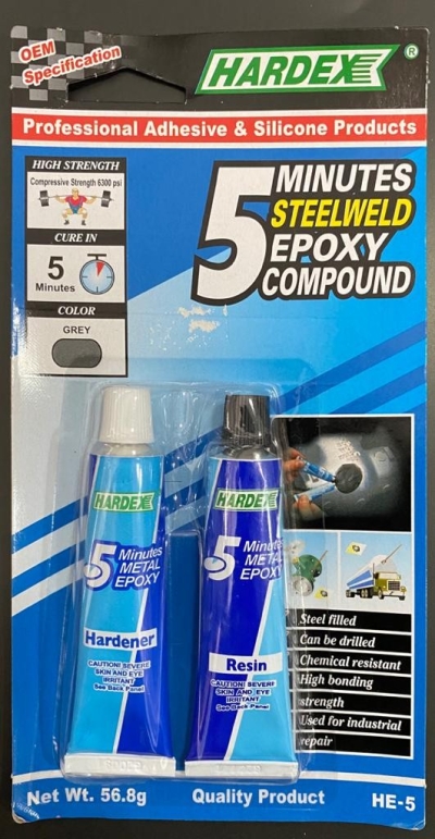 HARDEX 5 MINUTES METALWELD EPOXY COMPOUND HE 5 METAL EPOXY