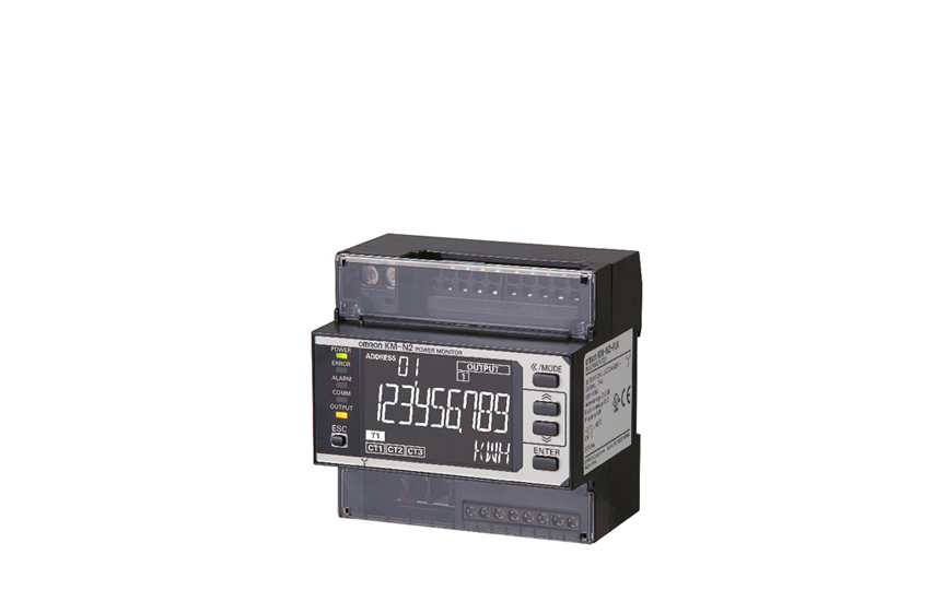 omron km-n2-flk global power monitor for mounting inside control panels