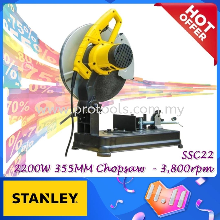 SSC22 2200W TRADESMAN CHOPSAW 14" 355MM FOR WOOD WORKFAST DELIVERY SSC SSC 22 