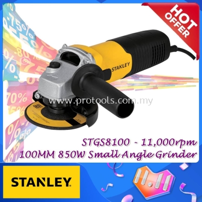 STGS9100 100MM 850W SLIDE SWITCH SMALL ANGLE GRINDER STANLEY STGS 8100 MESIN CANAI