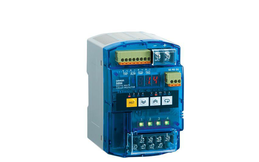 Omron S8M Complete Flexible DC Circuit Protector That Has a Wide Array of Displays, Alarm Outputs, and Oth