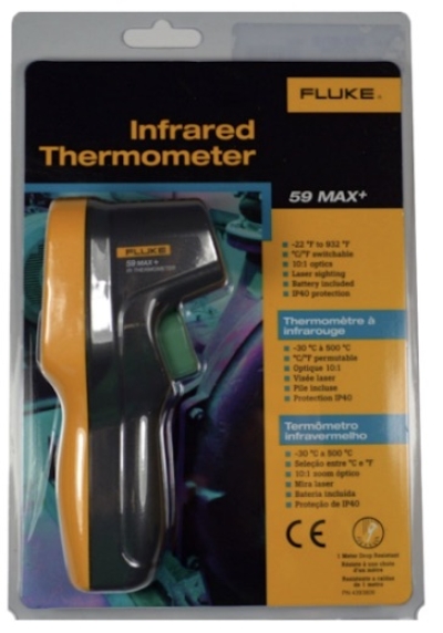 FLUKE 59 MAX+ INFRARED THERMOMETER ( -30C to 500C ) 