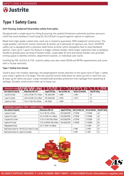 Safety Cans & Containers