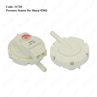 Code: 31720 Pressure Sensor for Sharp 020Q ES-N70JM / ES-N80JM / ES-S833M / ES-N83LM / ES-N85LM / ES-N90HS / ES-N93LM / ES-N95MM / ES-R90GS / ES-R90M / ES-R96M / ES-R100M / ESS903MA
