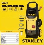 SW21 STANLEY HIGH PRESSURE WASHER 2100W 145BAR WATER JET CLEANER