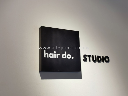 hair do. studio- indoor 3d box up signage