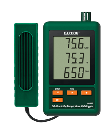 EXTECH SD800 : CO2, Humidity and Temperature Datalogger