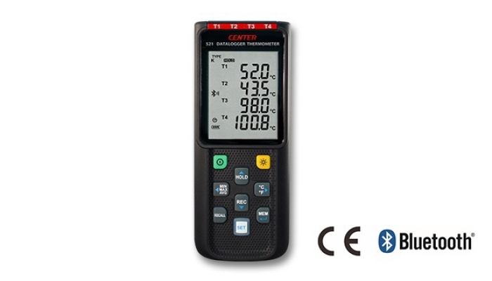 CENTER 521 WIRELESS FOUR CHANNELS DATA LOGGER (K/J/E/T/N/R/S TYPE)