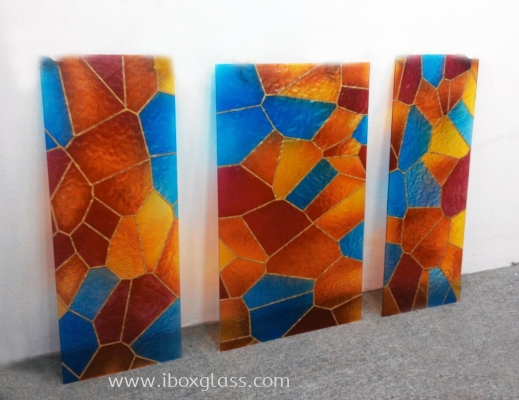 Stained Glass Design on Fused Glass