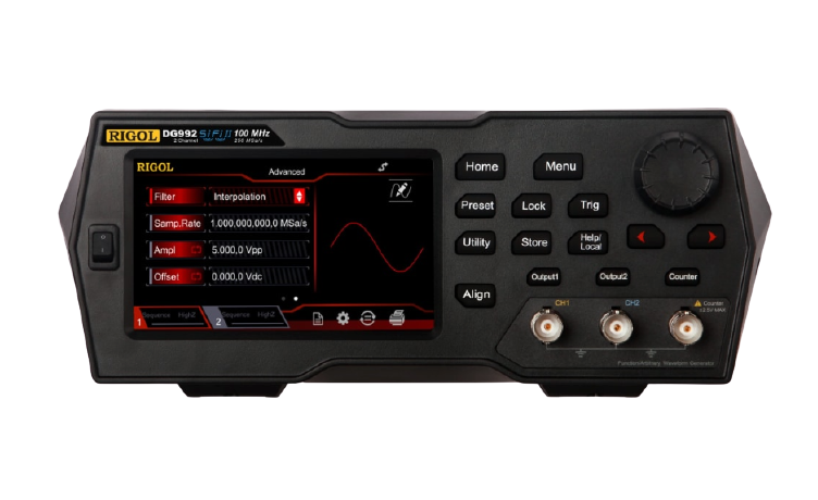 RIGOL DG992 - Two Channel, 100MHz Function/Arbitrary Waveform Generator