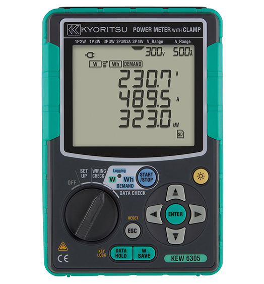 kyoritsu kew6305 power meter