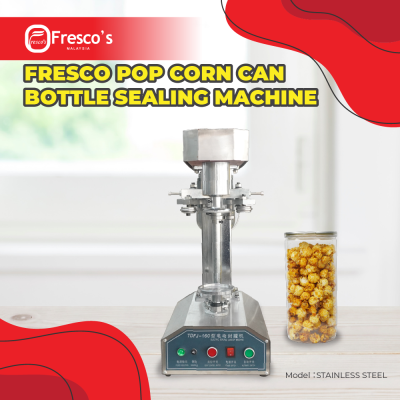 FRESCO POP CORN CAN BOTTLE SEALING MACHINE Stainless Steel