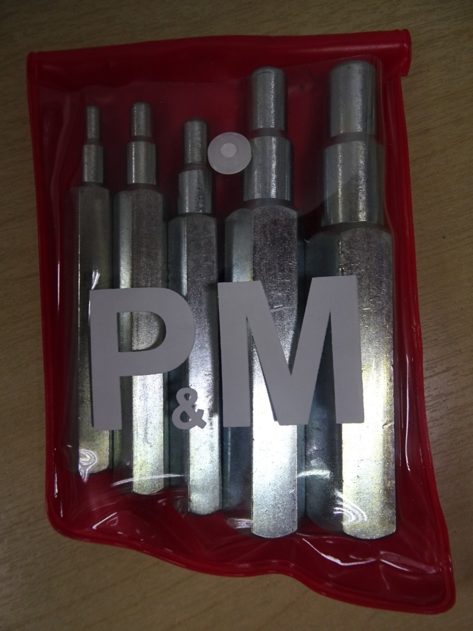 P&M 193-S Swaging Punch Set (O.D. 1/4",5/16",3/8",1/2" & 5/8")