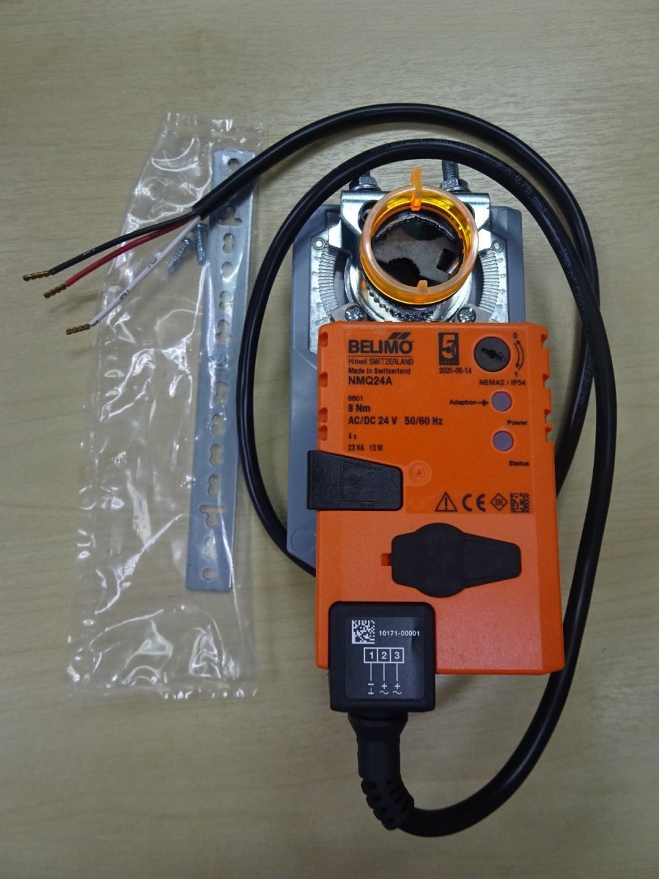 BELIMO NMQ24A OPEN-CLOSE NON-SPRING-RETURN DAMPER ACTUATOR 8NM, 24V AC/DC, 50/60HZ (RUNNING TIME 4S)