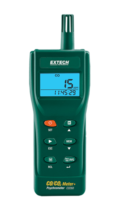 EXTECH CO260 : CO/CO2 Meter