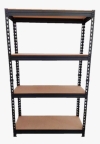 2 IN 1 BLACK BOLTLESS RACK HDF BOARD (4 LEVELS) RACK