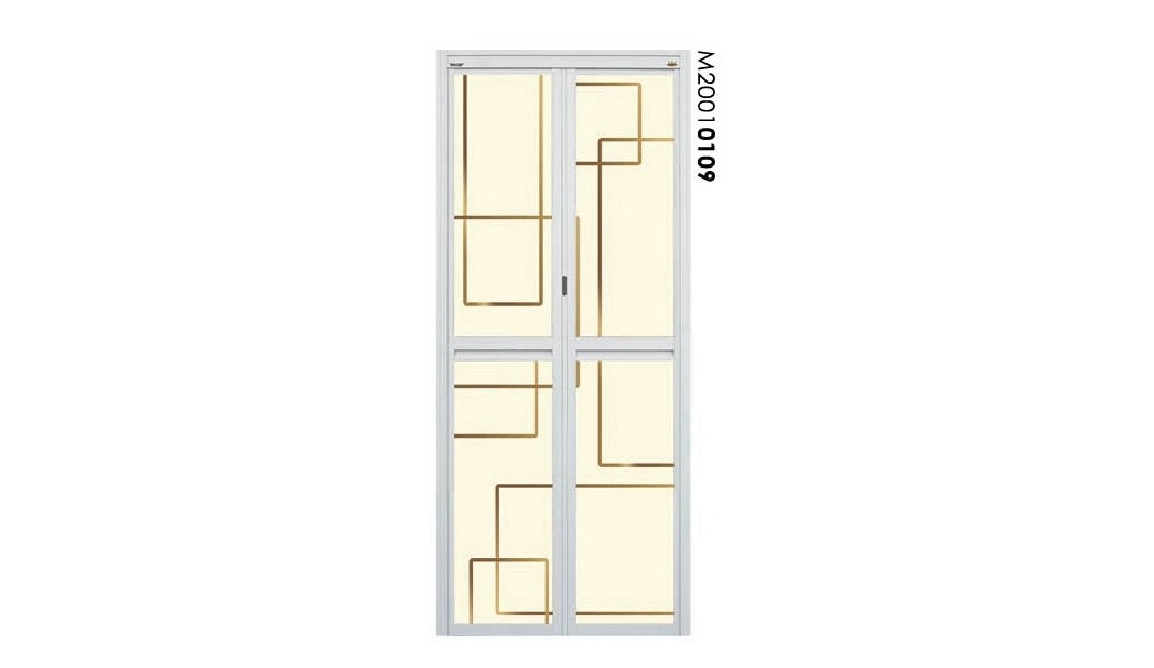 Alumminium Bi-Fold Door : E2001 0109 Bi-Fold(Double Folding Door) Ready-Made Aluminium Doors Design Chart Choose Sample / Pattern Chart