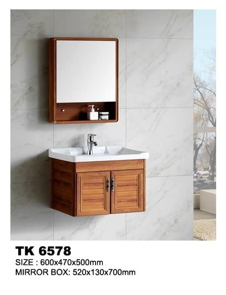 TK-6578 Ready Made Wash Basin Cabinet With Mirror Bathroom / Washroom Choose Sample / Pattern Chart