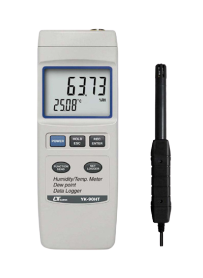 LUTRON YK-90HT Humidity Meter, data logger, RS-232