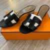 Brand New Hermes Oran Sandal Black 37 Hermes