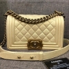 Chanel Boy Small Champagne Caviar with GHW Chanel