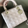 Lady Dior Medium Lambskin Light Pink with GHW Christian Dior