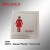 680014 - Signage Women 11cm x 11cm SIGNAGE PLATE SALES & PROMOTION CARDS