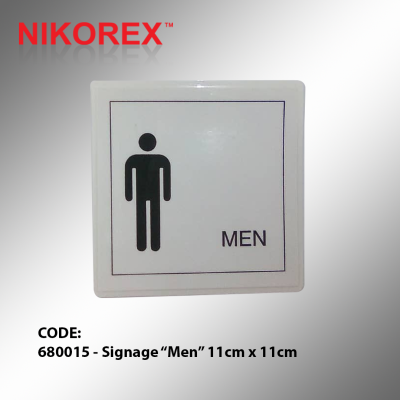 680015 - Signage Men 11cm x 11cm