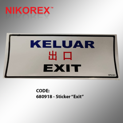 681018 - Sticker Exit