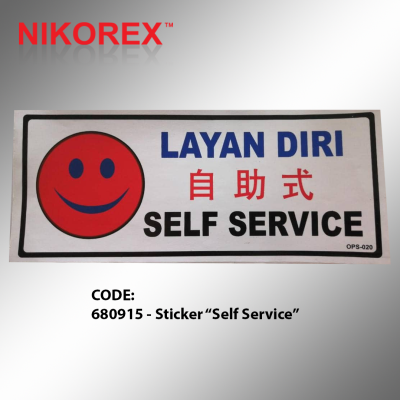 681015 - Sticker Self Service