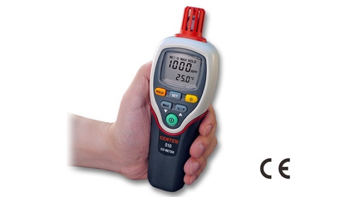 CENTER 510 CARBON MONOXIDE (CO) & TEMPERATURE METER 